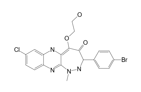 3-(PARA-BrOMOPHENYL)-8-CHLORO-5-(2-HYDROXYETHOXY)-1-METHYL-4-OXO-2,3,4,6-TETRAHYDRO-1H-1,2-DIAZEPINO-[3,4-B]-QUINOXALINE