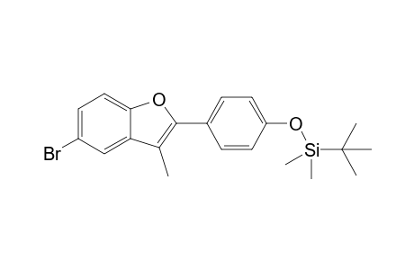 [4-(5-bromanyl-3-methyl-1-benzofuran-2-yl)phenoxy]-tert-butyl-dimethyl-silane