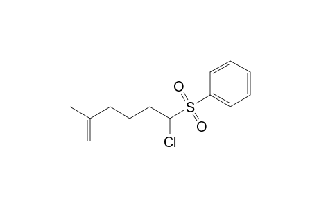 6-Chloro-2-methyl-6-phenylsulfonyl-1-hexene