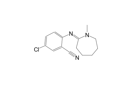 5-chloro-2-{[(2E)-1-methylhexahydro-2H-azepin-2-ylidene]amino}benzonitrile
