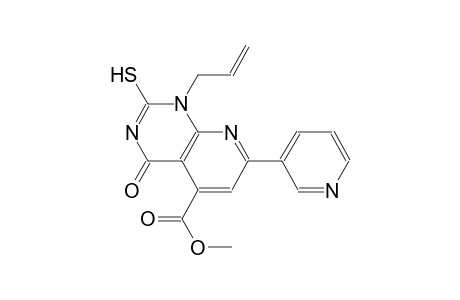pyrido[2,3-d]pyrimidine-5-carboxylic acid, 1,4-dihydro-2-mercapto-4-oxo-1-(2-propenyl)-7-(3-pyridinyl)-, methyl ester