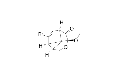 (1S*,3R*,6R*,7R*)-8-Bromo-3-methoxy-4-oxatricyclo[4.3.1.0(3,7)]dec-8-en-2-one