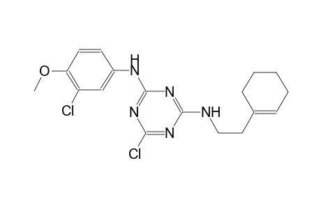 1,3,5-triazine-2,4-diamine, 6-chloro-N~2~-(3-chloro-4-methoxyphenyl)-N~4~-[2-(1-cyclohexen-1-yl)ethyl]-
