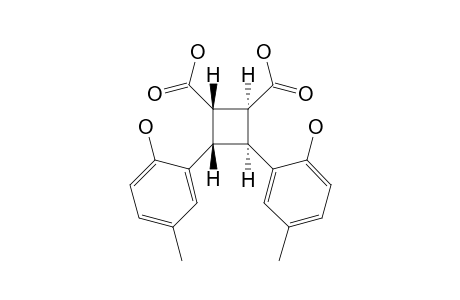 3,4-BIS-(2-HYDROXY-5-METHYLPHENYL)-CYCLOBUTANE-1,2-DICARBOXYLIC-ACID