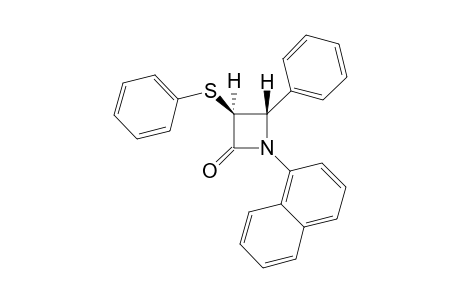 (+-)-trans-1-(Naphth-1-yl)-4-phenyl-3-phenylthioazetidin-2-one