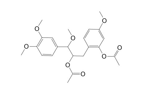 Benzeneethanol, .alpha.-[[2-(acetyloxy)-4-methoxyphenyl]methyl]-.beta.,3,4-trimethoxy-, acetate