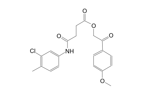 butanoic acid, 4-[(3-chloro-4-methylphenyl)amino]-4-oxo-, 2-(4-methoxyphenyl)-2-oxoethyl ester