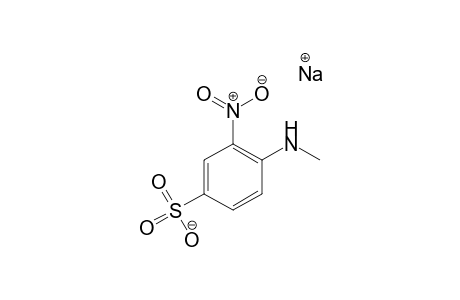 Benzenesulfonic acid, 4-(methylamino)-3-nitro-, monosodium salt