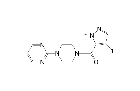 2-{4-[(4-iodo-1-methyl-1H-pyrazol-5-yl)carbonyl]-1-piperazinyl}pyrimidine