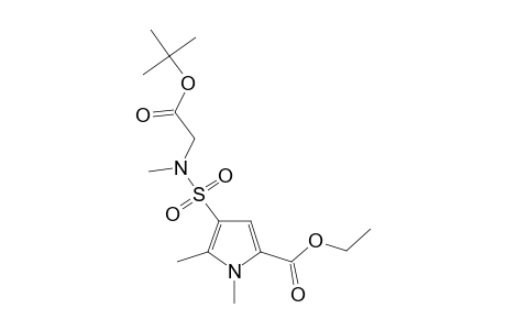 ETHYL_1,2-DIMETHYL-3-(TERT.-BUTOXYCARBONYLMETHYL)-METHYLAMINOSULFONYLPYRROLE-5-CARBOXYLATE
