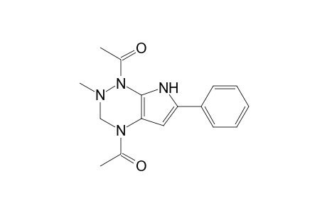 1,4-Diacetyl-2-methyl-6-phenylpyrrolo[3,2-e][1,2,4]-triazine