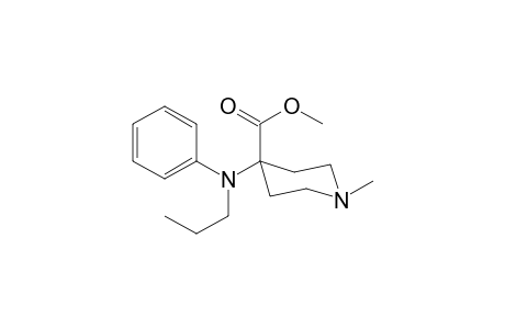 Methyl 1-methyl-4-[N-phenyl-N-propylamino]piperidine-4-carboxylate
