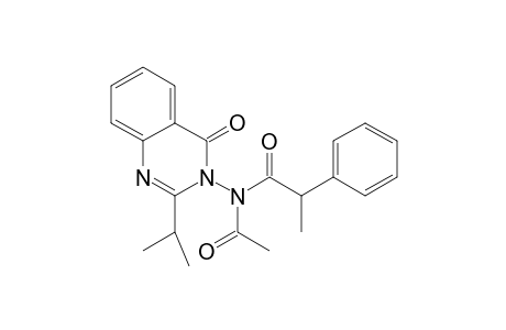 3-[N-Acetyl-N-(2-phenylpropoyl)amino]-2-isopropyl-3,4-dihydroquinazolin-4-one isomer