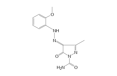 4-[(o-METHOXYPHENYL)HYDRAZONO]-3-METHYL-5-OXO-2-PYRAZOLINE-1-CARBOXAMIDE