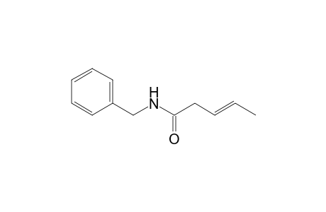 (E)-N-(phenylmethyl)-3-pentenamide