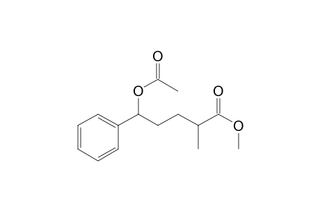 Methyl 5-acetoxy-2-methyl-5-phenylpentanoate