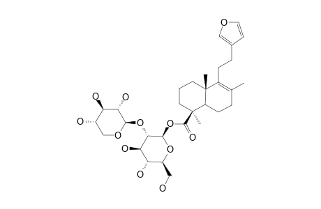 PHLOMISOSIDE-III;15,16-EPOXY-8,13(16),14-LABDATRIEN-19-OIC-ACID-BETA-D-XYLOPYRANOSYL-(1->2)-BETA-D-GLUCOPYRANOSYLESTER