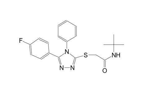 N-(tert-butyl)-2-{[5-(4-fluorophenyl)-4-phenyl-4H-1,2,4-triazol-3-yl]sulfanyl}acetamide