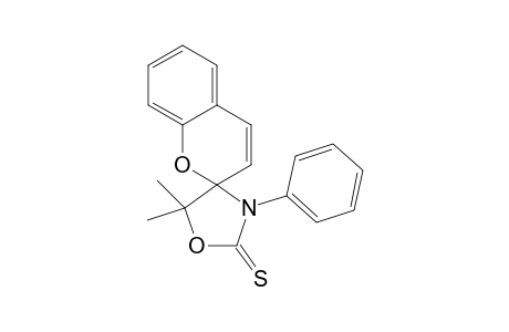 2-THIOXO-3-PHENYL-5,5-DIMETHYL-SPIRO-(1,3-OXAZOLIDINE-4,2'-[2-H]-CHROMENE)