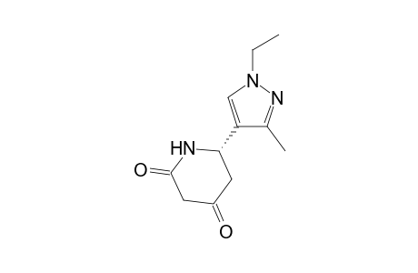 (S)-6-(1-Ethyl-3-methyl-1H-pyrazol-4-yl)-piperidine-2,4-dione