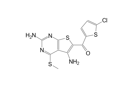 (5-chloro-2-thienyl)[2,5-diamino-4-(methylsulfanyl)thieno[2,3-d]pyrimidin-6-yl]methanone