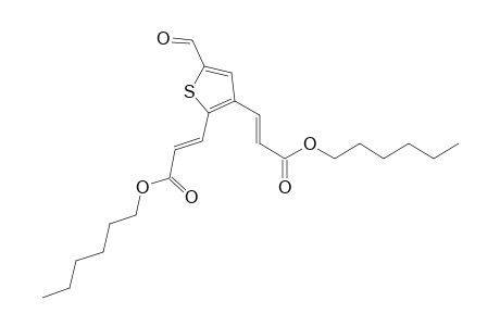 (2E,2'E)-Dihexyl 3,3'-(5-formylthiophene-2,3-diyl)diacrylate