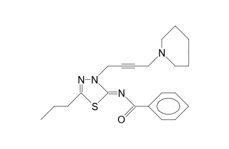 N-(3-[4-Hexahydro-azepino-2-butynyl]-5-propyl-1,3,4-thiadiazol-2(3H)-ylidene)-benzamide