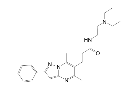 pyrazolo[1,5-a]pyrimidine-6-propanamide, N-[2-(diethylamino)ethyl]-5,7-dimethyl-2-phenyl-