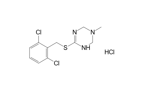 6-[(2,6-dichlorobenzyl)thio]-3-methyl-1,2,3,4-tetrahydro-s-triazine, monohydrochloride