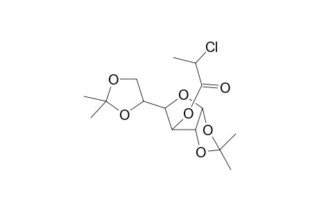 1,2;5,6-Di-O-(1-methylethylidene)-.alpha.-D-glucofuranosyl-2-chloropropanoate