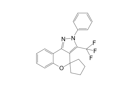 2-Phenyl-3-(trifluoromethyl)-2,4-dihydro-spiro(chro-men[4,3-c]pyrazole-4,1'-cyclopentane)