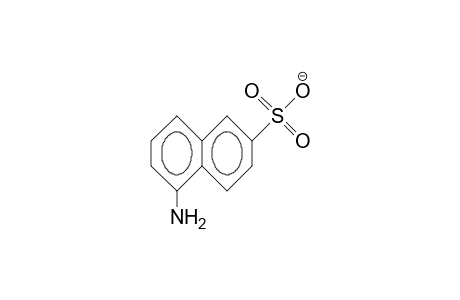 5-Amino-2-naphthalenesulfonic acid, anion
