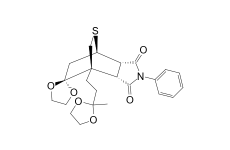 #30;(3AS*,4R*,7R*,7AS*)-1,2,3,3A,4,6,7,7A-OCTAHYDRO-7-[2-(2-METHYL-1,3-DIOXOLAN-2-YL)-ETHYL]-1,3-DIOXO-2-PHENYL-SPIRO-[4,7-ETHANOTHIOPYRANO-[3,4-C]-PYRROLE-8,2