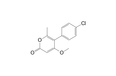 4-Methoxy-6-methyl-5-(4-chlorophenyl)-2H-pyran-2-one