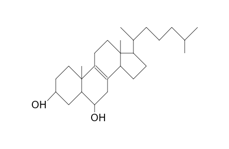 8-Cholesten-3b,6a-diol