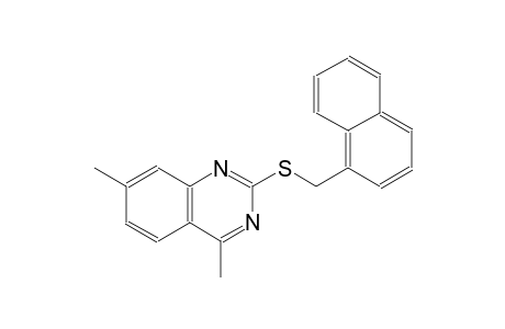 4,7-dimethyl-2-[(1-naphthylmethyl)sulfanyl]quinazoline