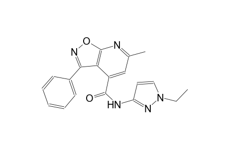 isoxazolo[5,4-b]pyridine-4-carboxamide, N-(1-ethyl-1H-pyrazol-3-yl)-6-methyl-3-phenyl-