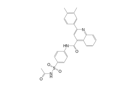 N-{4-[(acetylamino)sulfonyl]phenyl}-2-(3,4-dimethylphenyl)-4-quinolinecarboxamide