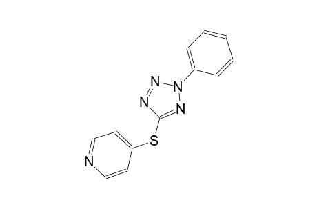 2-Phenyl-2H-tetraazol-5-yl 4-pyridinyl sulfide