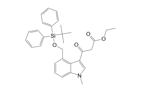 ETHYL-3-(4'-TERT.-BUTYLDIPHENYLSILYLOXYMETHYL-1'-METHYLINDOL-3'-YL)-3-OXOPROPANOATE;OXO-TAUTOMER