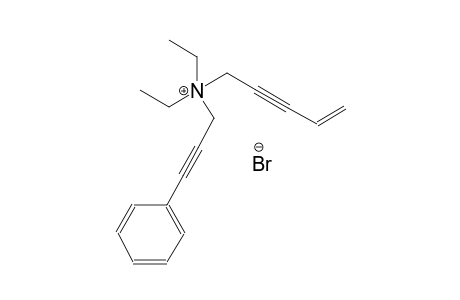 N,N-diethyl-N-(3-phenyl-2-propynyl)-4-penten-2-yn-1-aminium bromide