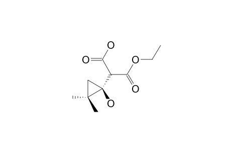 1-(Ethoxycarbonyl, carboxymethyl)-2,2-dimethylcyclopropanol