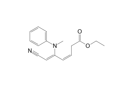 (Z)-Ethyl 6-cyano-5-(N-methylanilino)hexa-3,5-dienoate