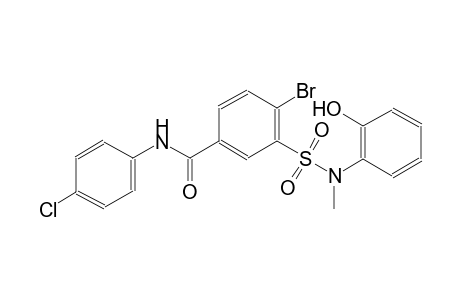 benzamide, 4-bromo-N-(4-chlorophenyl)-3-[[(2-hydroxyphenyl)methylamino]sulfonyl]-
