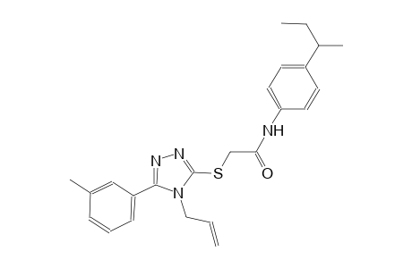 2-{[4-allyl-5-(3-methylphenyl)-4H-1,2,4-triazol-3-yl]sulfanyl}-N-(4-sec-butylphenyl)acetamide