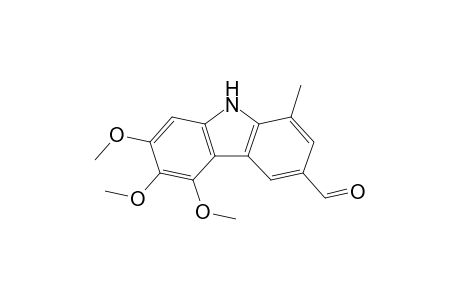 5,6,7-trimethoxy-1-methyl-9H-carbazole-3-carbaldehyde