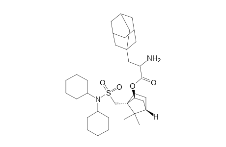 Tricyclo[3.3.1.13,7]decane-1-propanoic acid, .alpha.-amino-, 1-[[(dicyclohexylamino)sulfonyl]methyl]-7,7-dimethylbicyclo[2.2.1]hept-2-yl ester, [1S-[1.alpha.,2.beta.(R*),4.beta.]]-