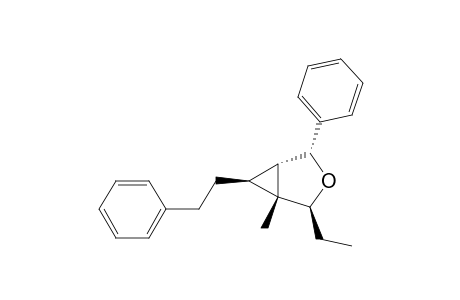 (1R*,2S*,4R*,5S*,6S*)-2-Ethyl-1-methyl-6-(2-phenylethyl)-4-phenyl-3-oxabicyclo[3.1.0]hexane