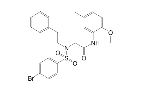 acetamide, 2-[[(4-bromophenyl)sulfonyl](2-phenylethyl)amino]-N-(2-methoxy-5-methylphenyl)-