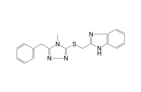 1H-benzimidazol-2-ylmethyl 5-benzyl-4-methyl-4H-1,2,4-triazol-3-yl sulfide